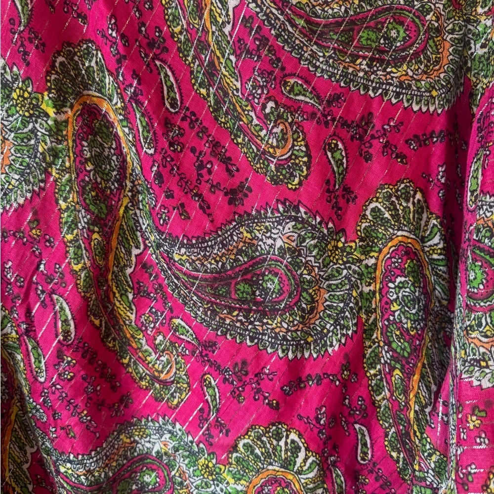 Uttam London Pink Paisley Skirt - Picture 2 of 9